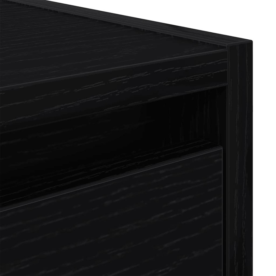 Mesillas de noche de pared 2 uds roble negro 38x34x40