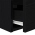 Mesillas de noche de pared 2 uds roble negro 38x34x40