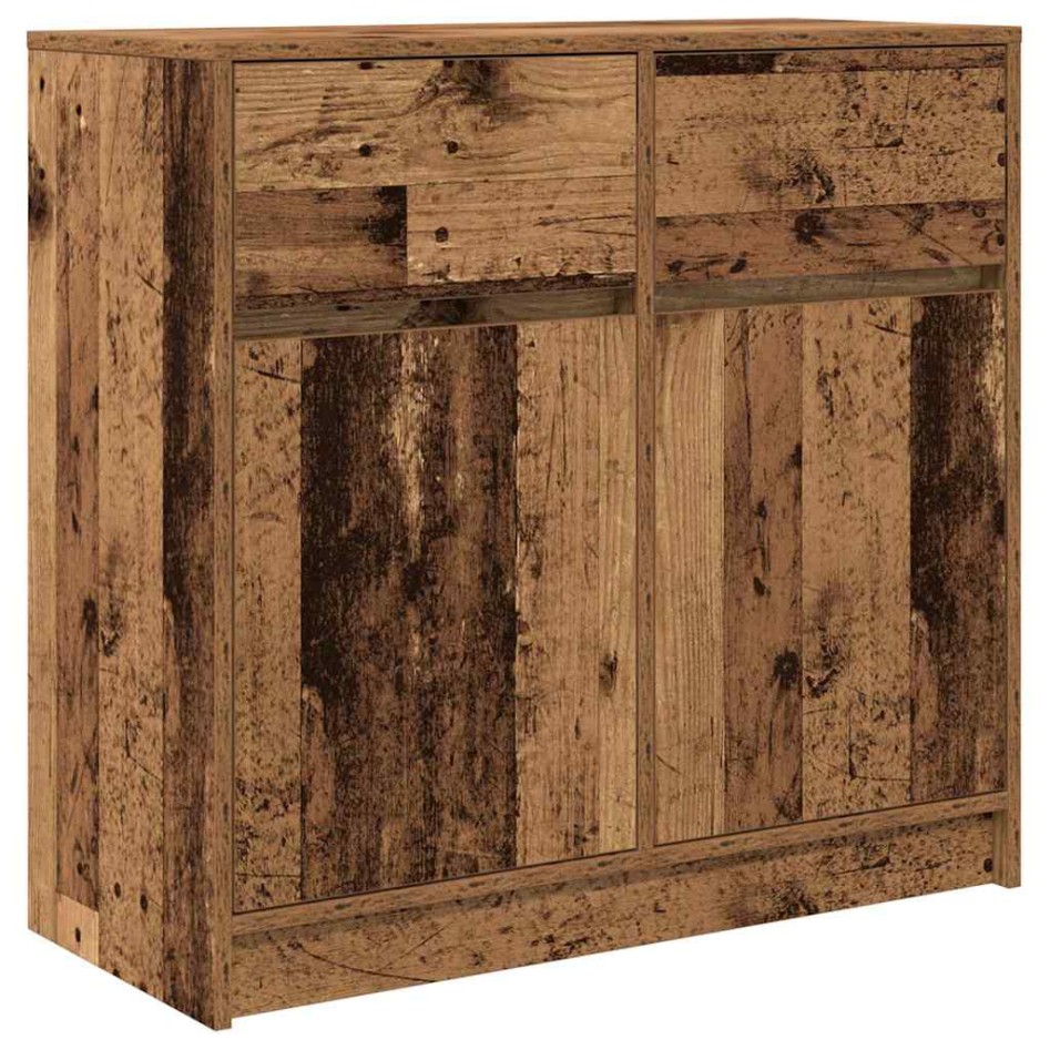 Aparador con cajón madera antigua 80x34x76cm Madera