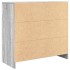 Aparador con cajón gris Sonoma 80x34x76 cm madera de