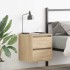 Mesillas de noche de pared 2 uds roble Sonoma 38x34x40