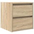 Mesillas de noche de pared 2 uds roble Sonoma 38x34x40