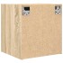 Mesillas de noche de pared 2 uds roble Sonoma 38x34x40