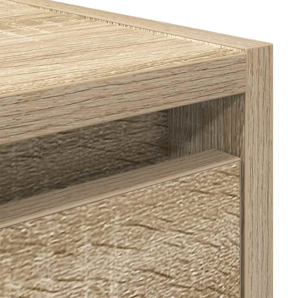 Mesillas de noche de pared 2 uds roble Sonoma 38x34x40