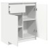 Aparador con cajón blanco 71x35x84 cm madera de