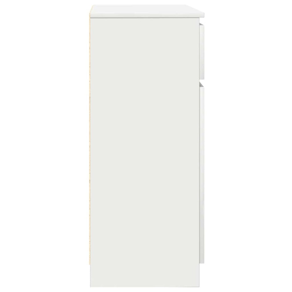 Aparador con cajón blanco 71x35x84 cm madera de