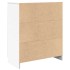 Aparador con cajón blanco 71x35x84 cm madera de