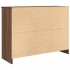 Aparador con cajón roble marrón 101x35x76 cm madera