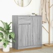 Aparador con cajón  Sonoma gris 71x35x84 cm madera de ingeniería