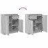 Aparador con cajón  Sonoma gris 71x35x84 cm madera de