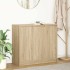 Aparador roble Sonoma 85x34x76 cm madera de