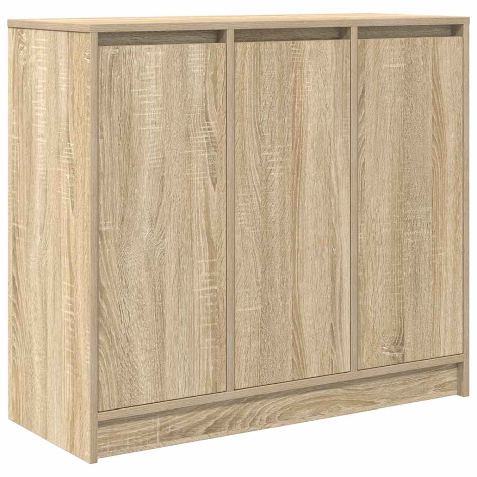 Aparador roble Sonoma 85x34x76 cm madera de