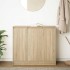 Aparador roble Sonoma 85x34x76 cm madera de