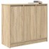 Aparador roble Sonoma 85x34x76 cm madera de