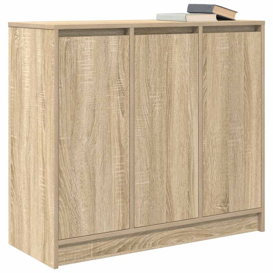 Aparador roble Sonoma 85x34x76 cm madera de