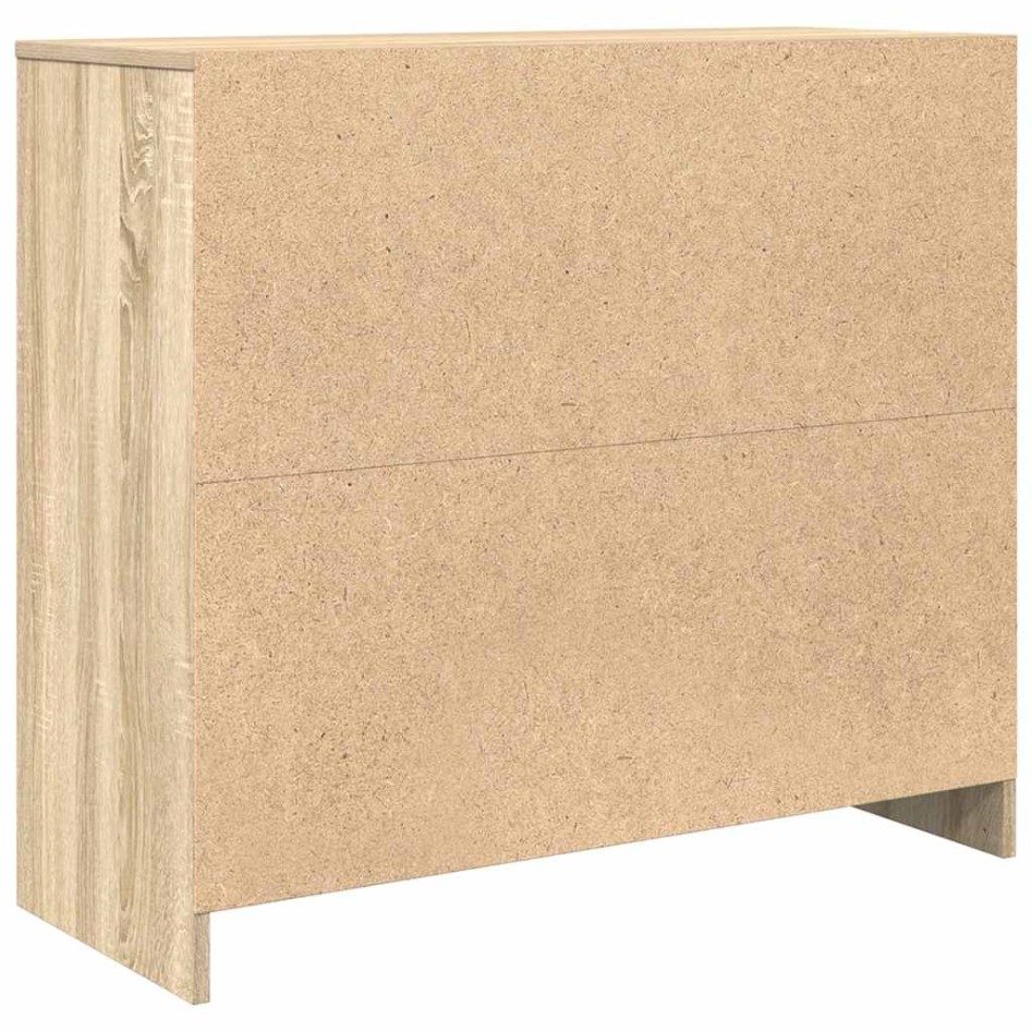 Aparador roble Sonoma 85x34x76 cm madera de