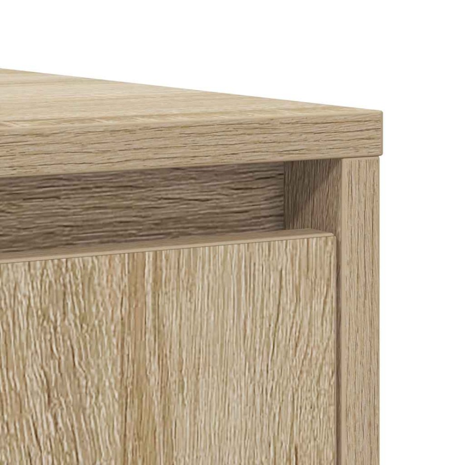 Aparador roble Sonoma 85x34x76 cm madera de