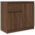 Aparador con cajón roble marrón 71x35x65 cm madera
