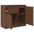 Aparador con cajón roble marrón 71x35x65 cm madera