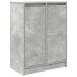 Aparador de madera de ingeniería gris hormigón 57x34x76