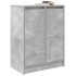Aparador de madera de ingeniería gris hormigón 57x34x76