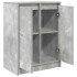 Aparador de madera de ingeniería gris hormigón 57x34x76