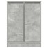 Aparador de madera de ingeniería gris hormigón 57x34x76