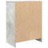 Aparador de madera de ingeniería gris hormigón 57x34x76