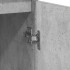 Aparador de madera de ingeniería gris hormigón 57x34x76