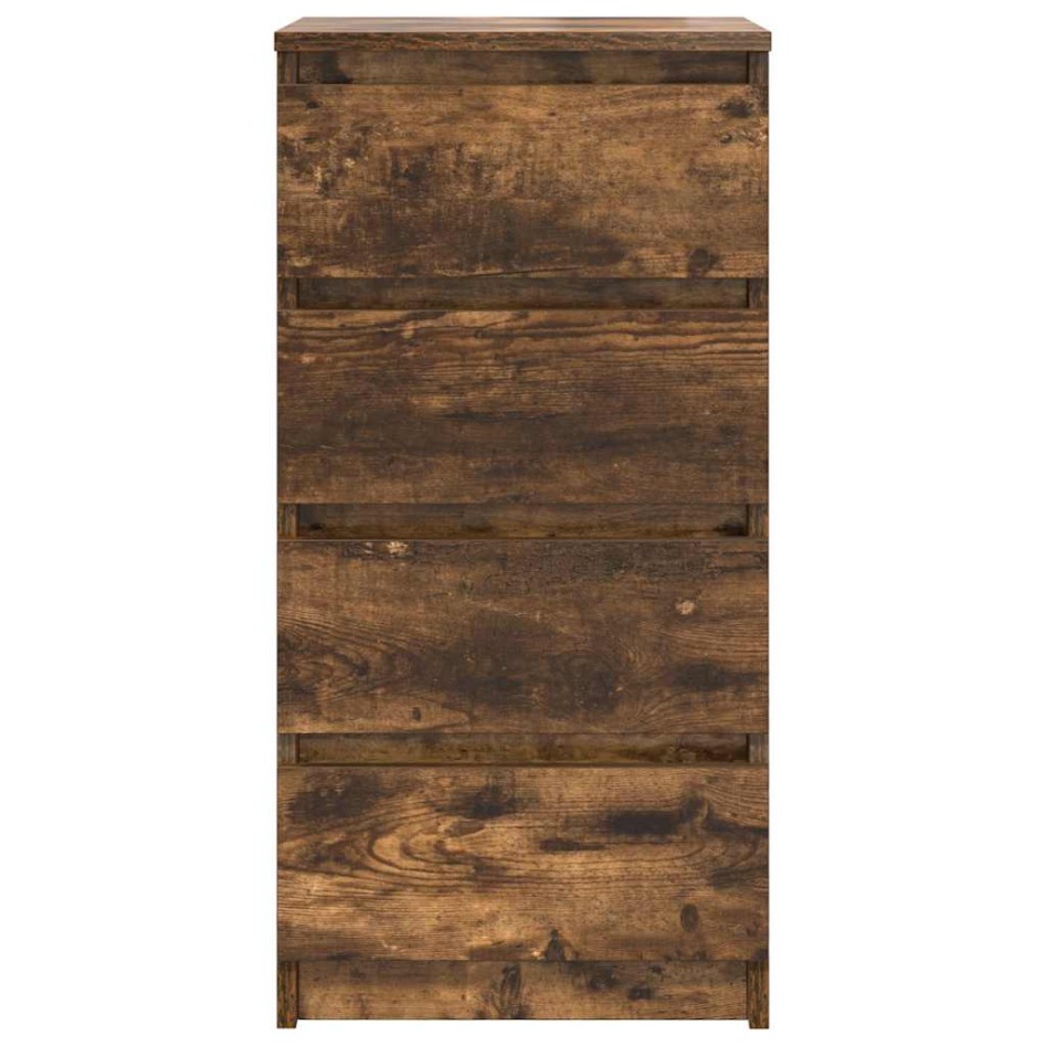 Aparador roble ahumado 37,5x35x76 cm madera de