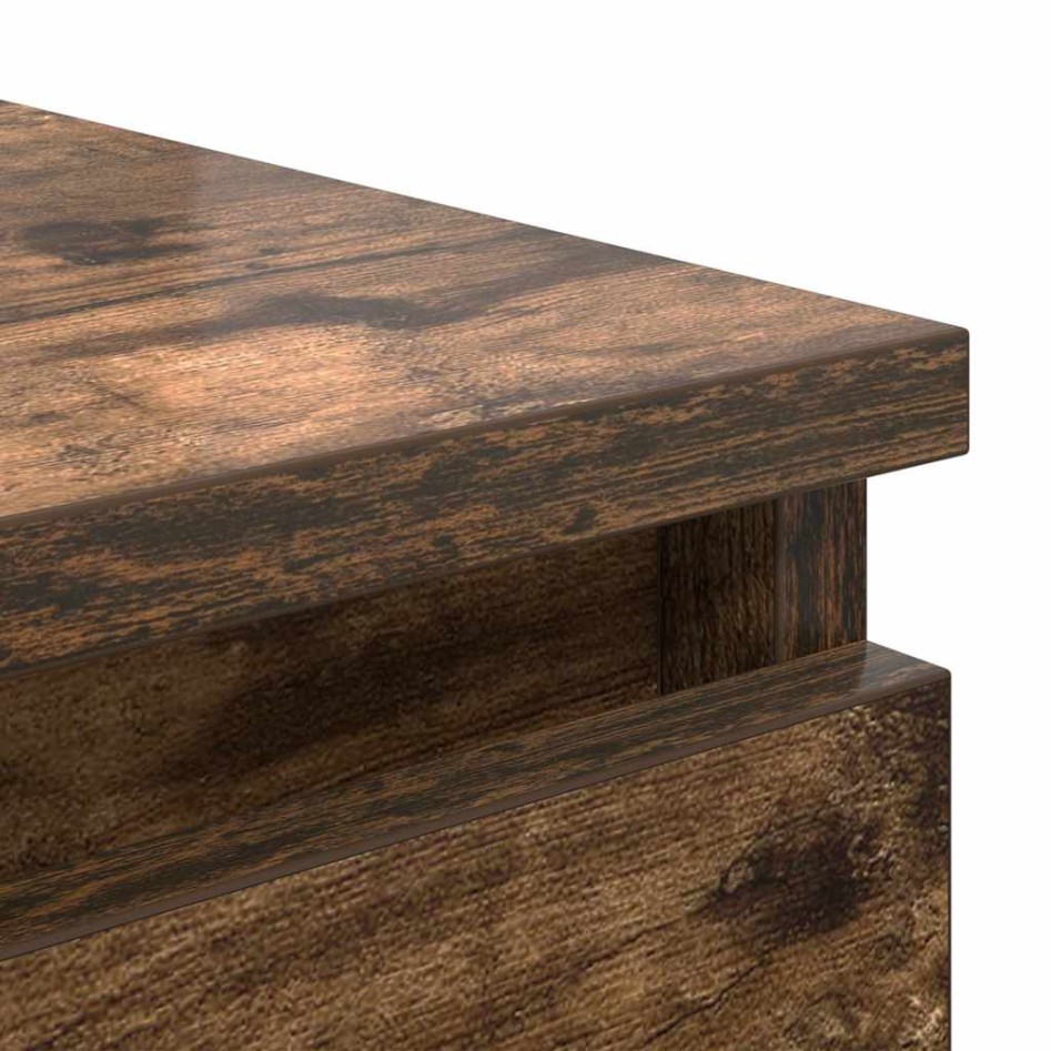 Aparador roble ahumado 37,5x35x76 cm madera de