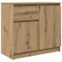 Aparador con cajón roble artesanal 71x35x65cm madera