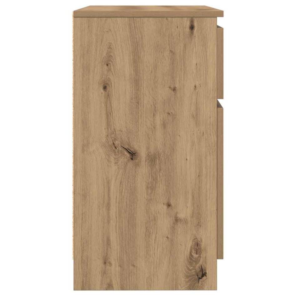 Aparador con cajón roble artesanal 71x35x65cm madera