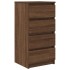 Aparador roble marrón 37,5x35x76 cm madera de