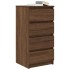 Aparador roble marrón 37,5x35x76 cm madera de