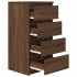 Aparador roble marrón 37,5x35x76 cm madera de