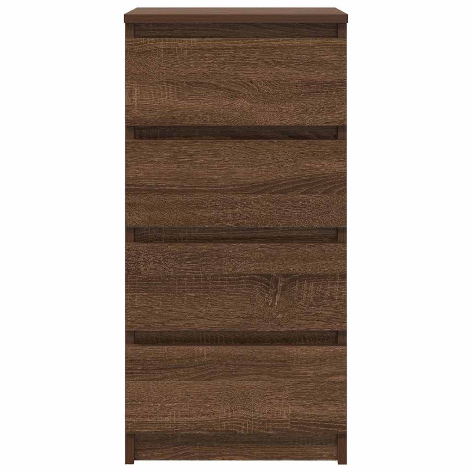 Aparador roble marrón 37,5x35x76 cm madera de
