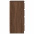 Aparador roble marrón 37,5x35x76 cm madera de