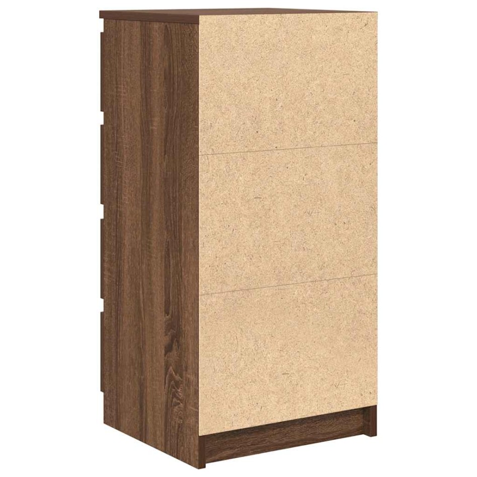 Aparador roble marrón 37,5x35x76 cm madera de