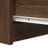 Aparador roble marrón 37,5x35x76 cm madera de