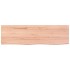 Encimera baño madera maciza tratada marrón claro