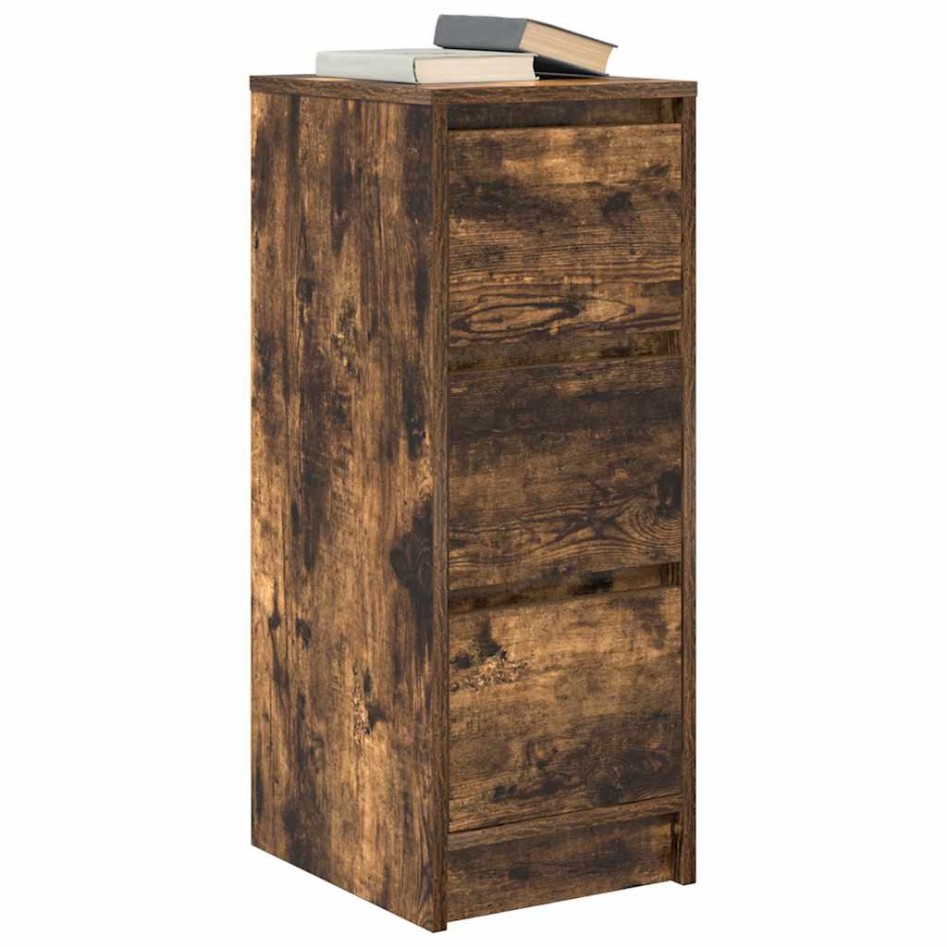 Aparador roble ahumado 29,5x34x76 cm madera de