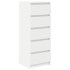 Aparador con cajones blanco 37,5x35x99 cm madera de