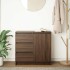 Aparador con cajón roble marrón 71x35x65 cm madera