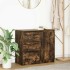 Aparador con cajón roble ahumado 71x35x65 cm madera