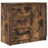 Aparador con cajón roble ahumado 71x35x65 cm madera