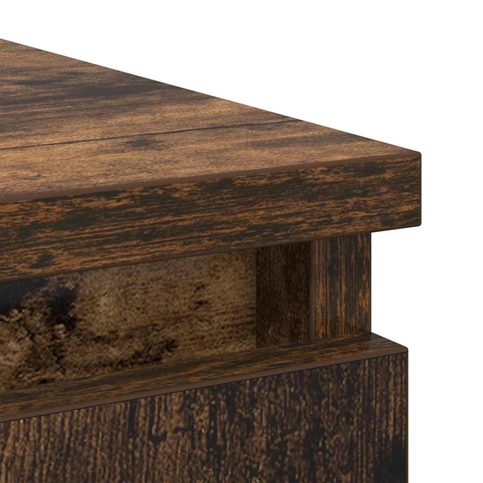 Aparador con cajón roble ahumado 71x35x65 cm madera