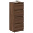 Aparador roble marrón 37,5x35x99 cm madera de