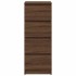 Aparador roble marrón 37,5x35x99 cm madera de