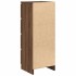 Aparador roble marrón 37,5x35x99 cm madera de